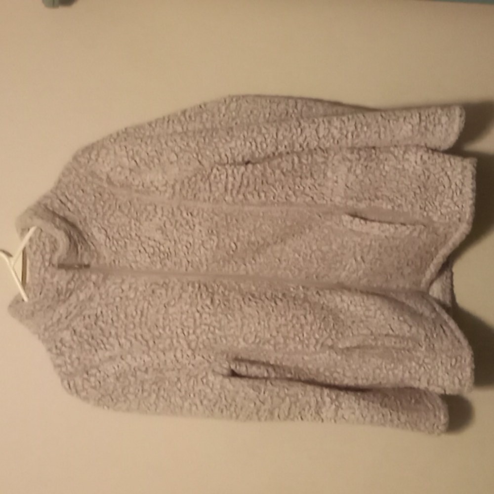 Soft grey zip up jacket